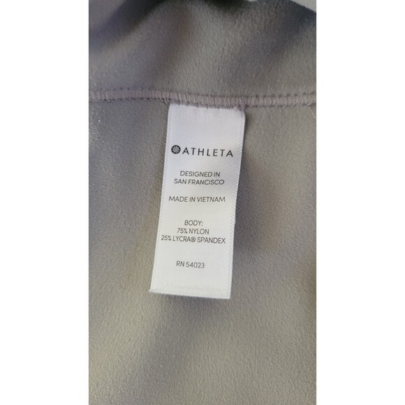 Women's Athleta Laser Cut Grey Ankle Leggings - Picture 3 of 4